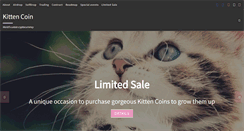 Desktop Screenshot of kittencoin.org